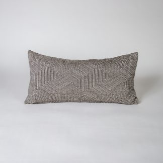 Gray Geometric Pillow
