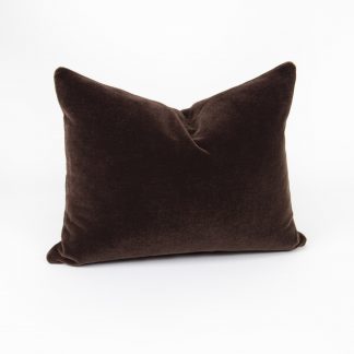 Chocolate Mohair Pillow