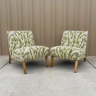 Green Leaf Slipper Chairs