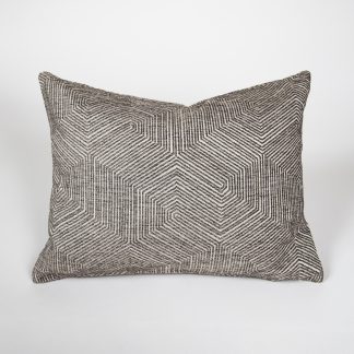 Gray Geometric Pillow