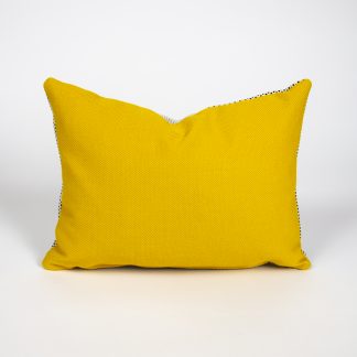 Black + White with Yellow Pillow